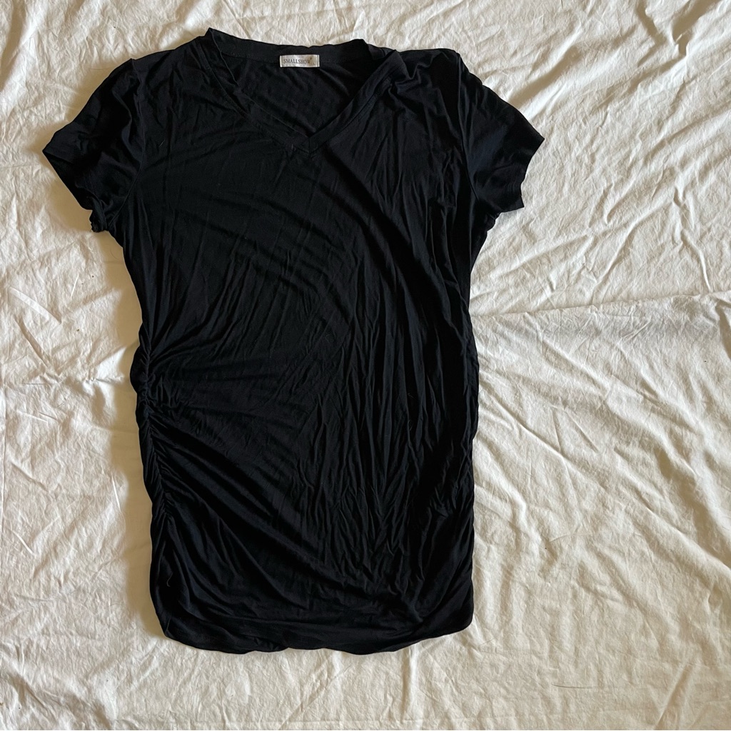 Maternity Basic Black Tshirt
